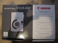 Digitalkamera Canon Ixus 430 mit Zubehör, defekt Niedersachsen - Sulingen Vorschau