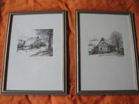 2 Bilder Fachwerk-Bauern-Haus mit Rahmen ca. 22 x 31 cm Niedersachsen - Handeloh Vorschau