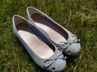 BALLERINAS ❤ 36 ❤ INDIGO ❤ WIE NEU ❤  SILBER GRAU WEIß SCHUHE Sachsen-Anhalt - Halle Vorschau