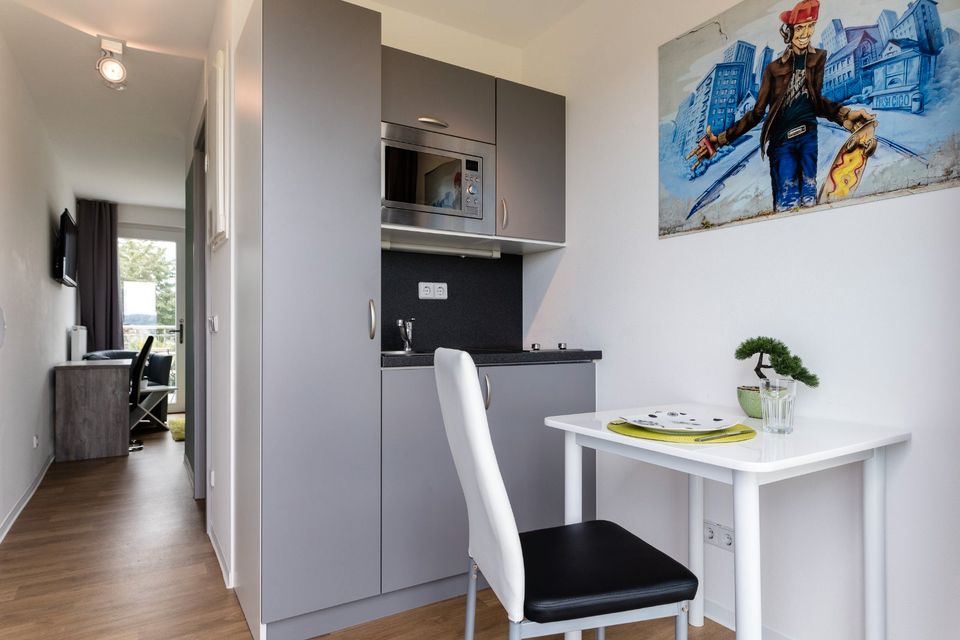 Citynahes, möbliertes All-Inclusive-Wohnen mit Dachterrasse (Typ B - 21qm) in Koblenz