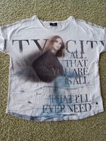 Shirt Tshirt  MONARI Gr. 42 weiß mit Muster  M L Thüringen - Weida Vorschau
