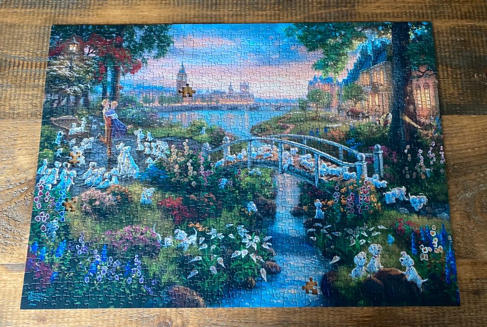 2x Disney Thomas Kinkade 101 Dalmatiner Ravensburger Puzzle 1000 in Heilbronn