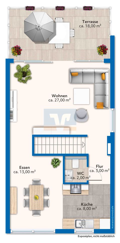 Bestlage - 2-3-Zi.-Penthouse-Maisonette-ETW in Hattersheim in Hattersheim am Main