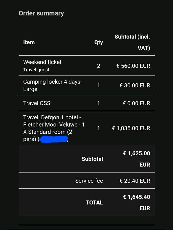 2xWeekendticket + Hotel (+Transfer) + Locker Large, Defqon.1 2024 in Groß Kreutz