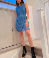 Maje "Elida" Kleid Gr. 2 entspricht DE 36 | FR 38 Blau Seide Soie Rheinland-Pfalz - Budenheim Vorschau