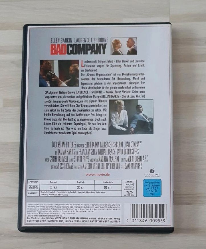 Bad Company DVD mit Ellen Barkin, Laurence Fishburne in Kiel