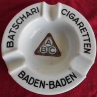 Alter Aschenbecher Batschari Cigaretten Baden Baden Werbung Rekla Leipzig - Schönefeld-Ost Vorschau