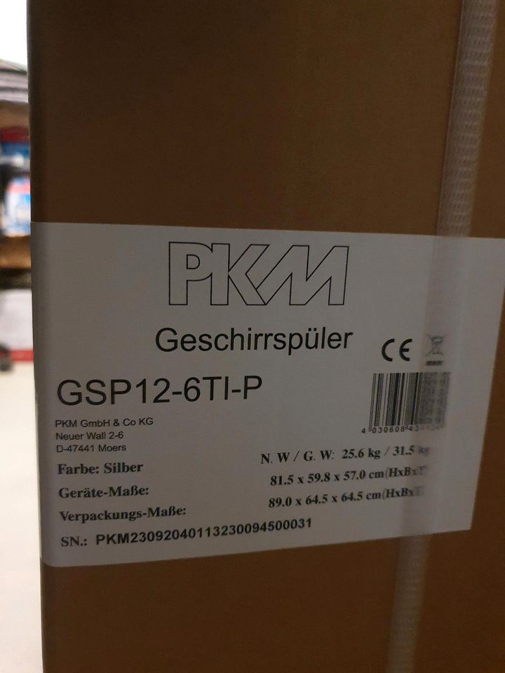 Geschirrspüler PKM GSP12-6TI-P Neu Ovp in Essen