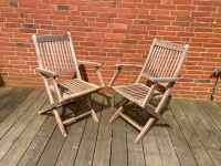 2 Gartenstühle aus Holz - gebraucht, aber guter Zustand Niedersachsen - Steinkirchen Vorschau