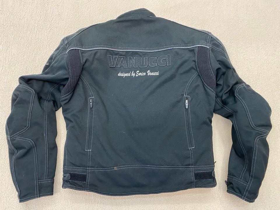 VANUCCI Motorrad Textil Jacke Gr. 50 mit Protektoren in Lehre