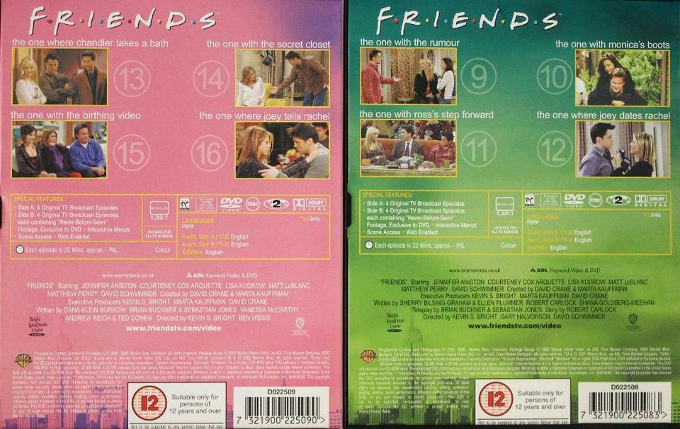 Friends, The complete eighth season, Staffel 8, in englisch in Minden