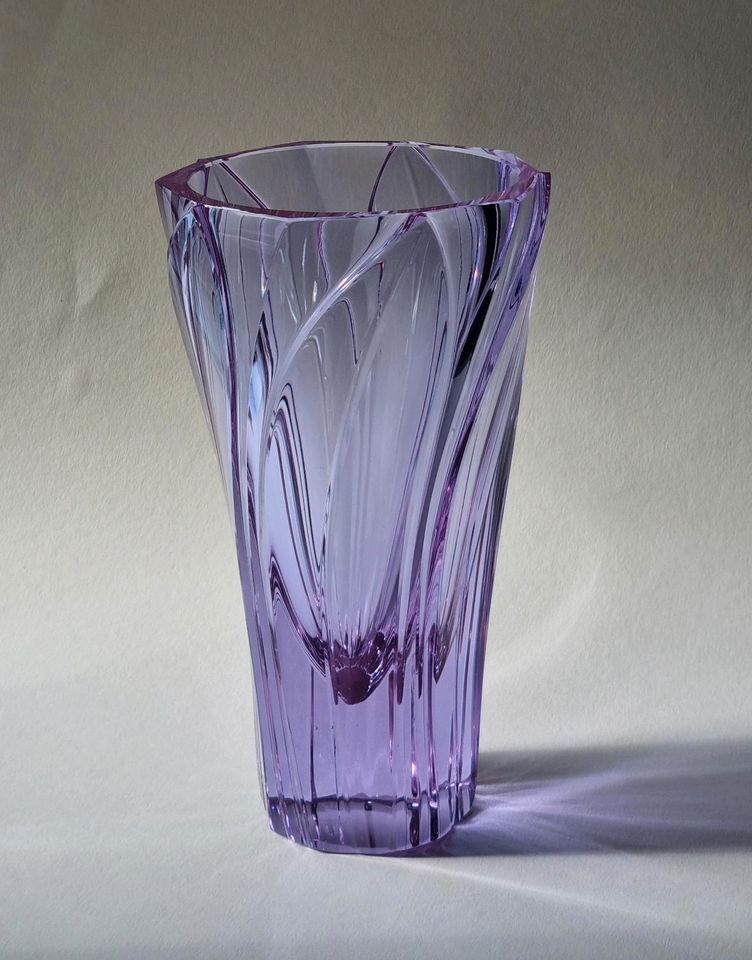 Vintage Vase / Glasvase Alexandrit Neodym -Jirina Pastrnkova ZBS in Leipzig