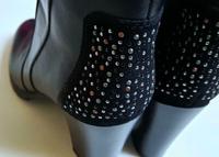 5th Avenue ♥️ Schwarze Stiefeletten - Gr 38 - Steinchen - Schuhe Dresden - Neustadt Vorschau