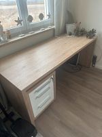 Massiver Schreibtisch / Tisch + Unterschrank Bayern - Friedberg Vorschau