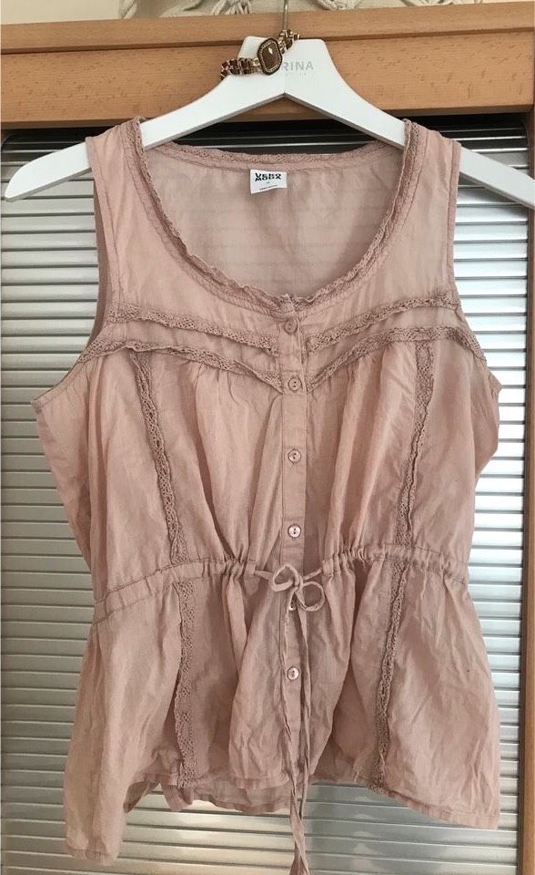 Bluse Vero Moda, ärmellos, Gr.M, rosé, Sommer 2024, romantisch in Templin