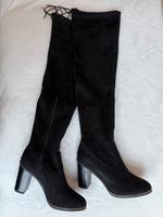 Overknee Stiefel Größe 37 – schwarzes Wildleder Hessen - Kriftel Vorschau