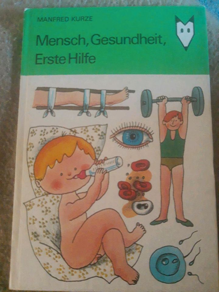 DDR Buch Mensch, Gesundheit, Erste Hilfe in Halsbrücke