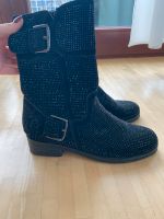 Buffalo Boots schwarz mit schwarzes Strass Steinen Größe 37 Frankfurt am Main - Westend Vorschau