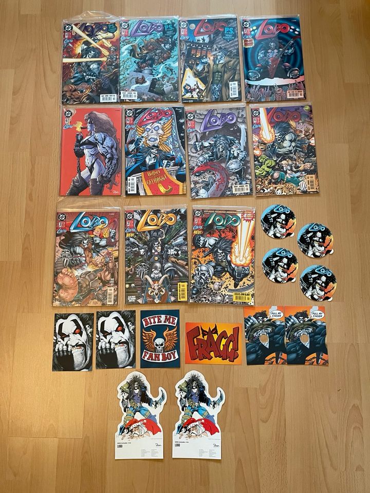 Comic Lobo DC 11 Hefte + 4 Sticker + 2 Aufsteller + 6 Karten in Leipzig