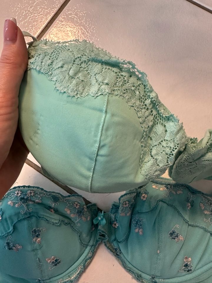 H&M Push Up BH Set türkis 75 B in Berlin