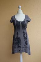 Kurzes Kleid - T-Shirt in grau mit Steinchen von C&A Bayern - Roth Vorschau
