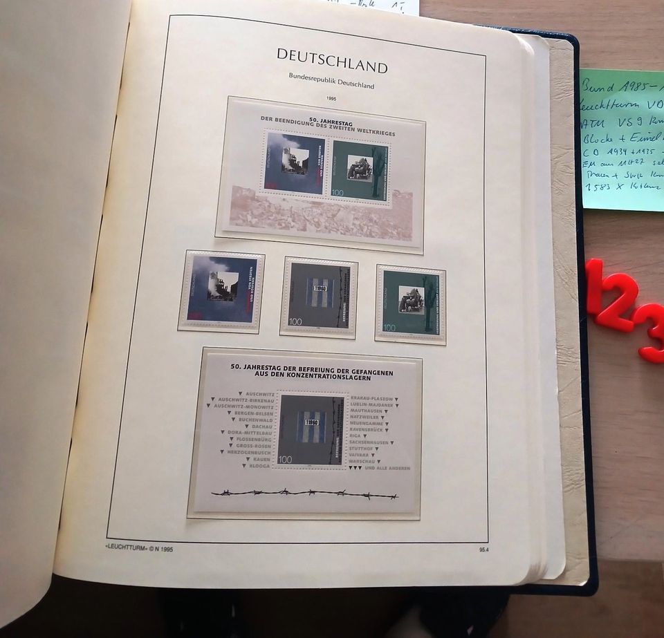 Bund Briefmarken Sammlung 1985 - 1997 Leuchtturm VD Album siehe F in Plaidt