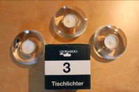 3 schlichte Leonardo Teelichter Kerzenhalter Glas Set Neu OVP Thüringen - Worbis Vorschau