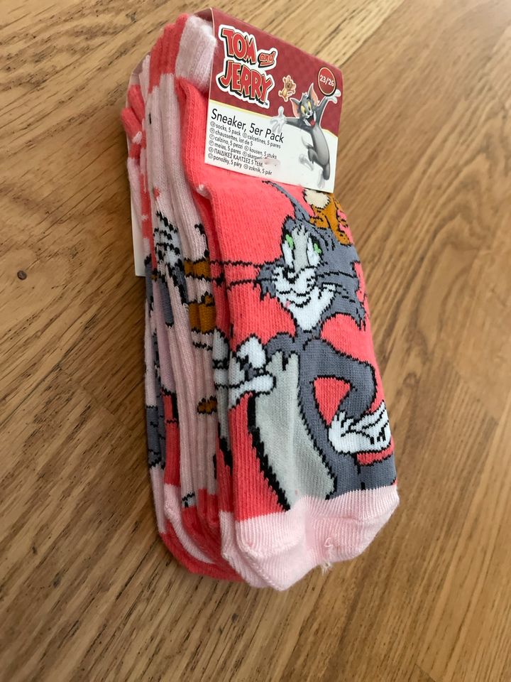 Sneaker Socken Gr. 23/26 rosa Tom & Jerry neu in Gaggenau