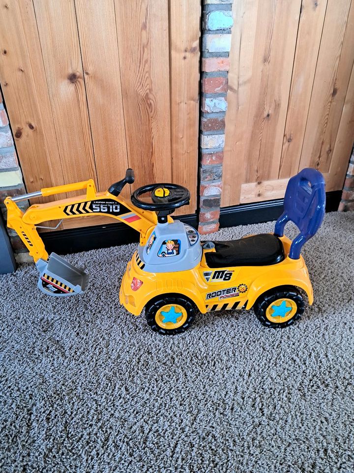 Rutschbagger/ Kinderauto mit soundlenkrad in Rantrum