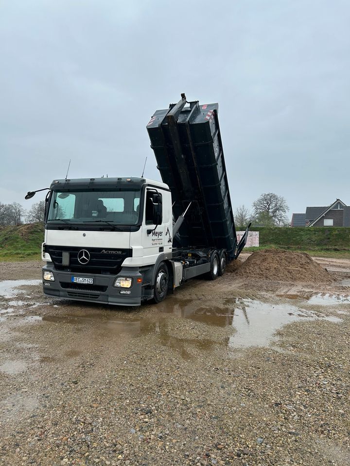 Transport von Schüttgütern, liefern, Entsorgen, Abrollkipper in Damme