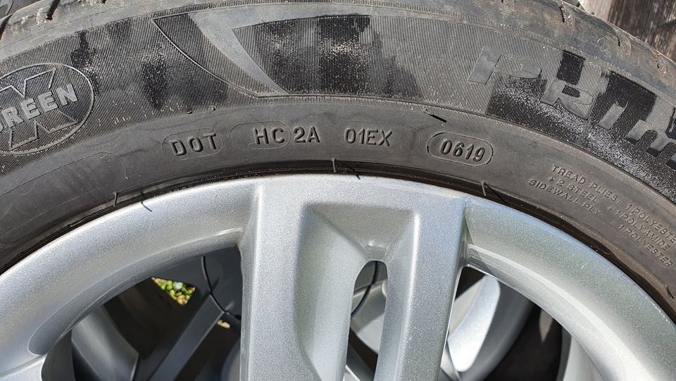 4 Alufelgen Renault Scenic 2 mit Sommerreifen 205/55 R17 91W in Gaienhofen