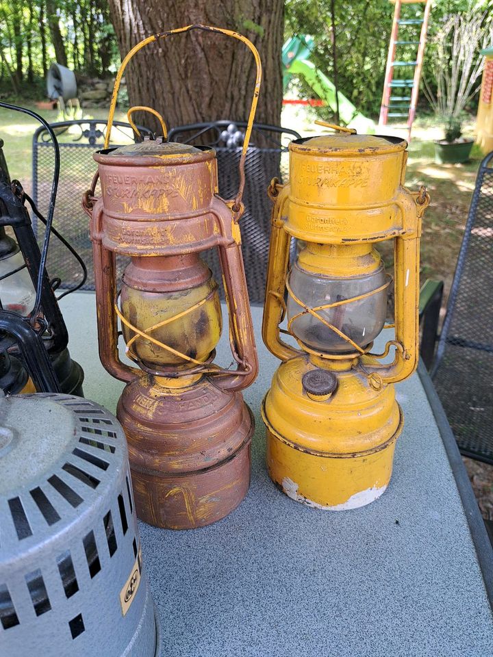 Konvolut Sammlung Feuerhand Petroleumlampe Sturmaterne in Bad Kreuznach