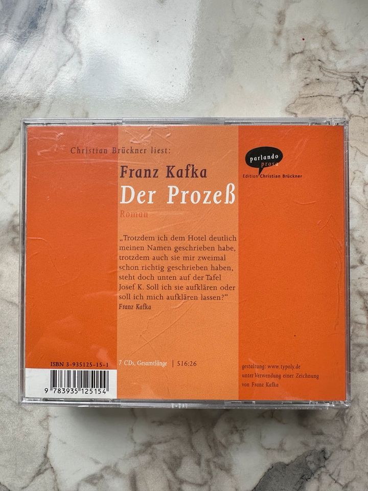 Hörbuch Franz Kafka der Prozess 7  CD‘s in Freiburg im Breisgau
