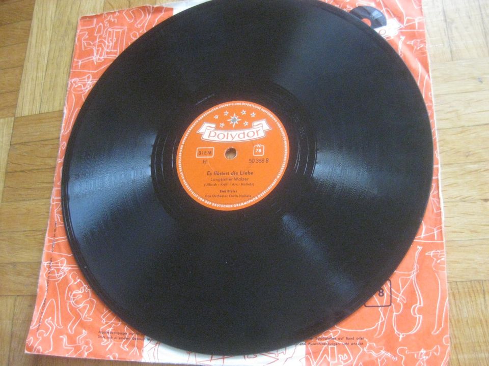 9 Schellackplatten Polydor Schellack Schallplatten Grammophon N78 in Gerbrunn