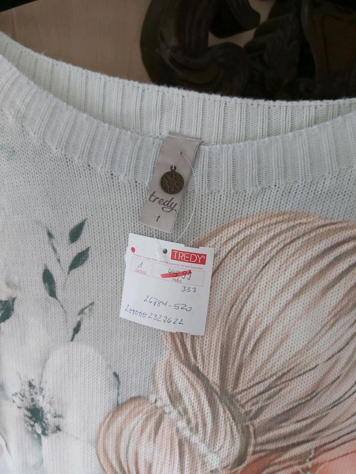 Tredy * Pullover mit Aufdruck gr. 1 over size in Oranienburg