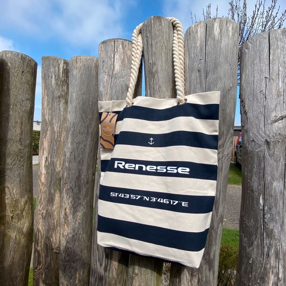 ╳ Strandtasche „Koordinaten“ ╳ Renesse / Sylt * Made with love in Viersen