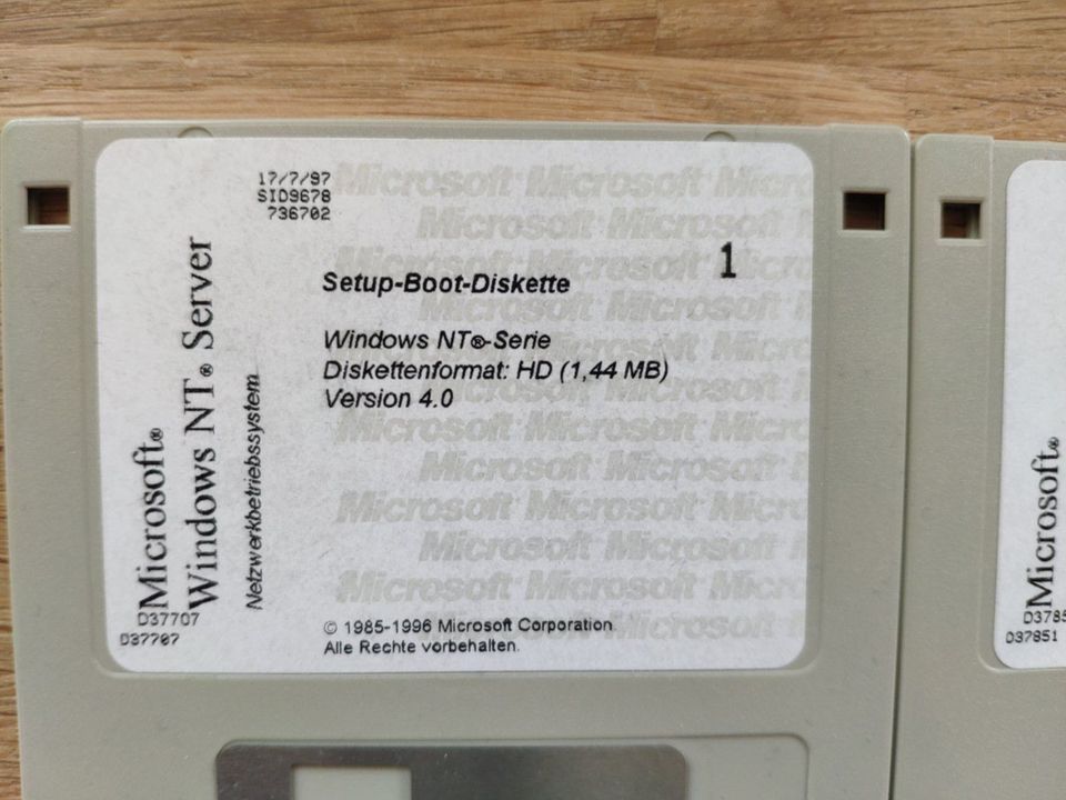 Windows NT Server Setup drei Disketten (RetroPC) in Dresden