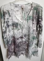 TREDY Damen Longshirt grün-grau Oberteil Top Pulli Shirt - Gr 38 Rheinland-Pfalz - Haßloch Vorschau