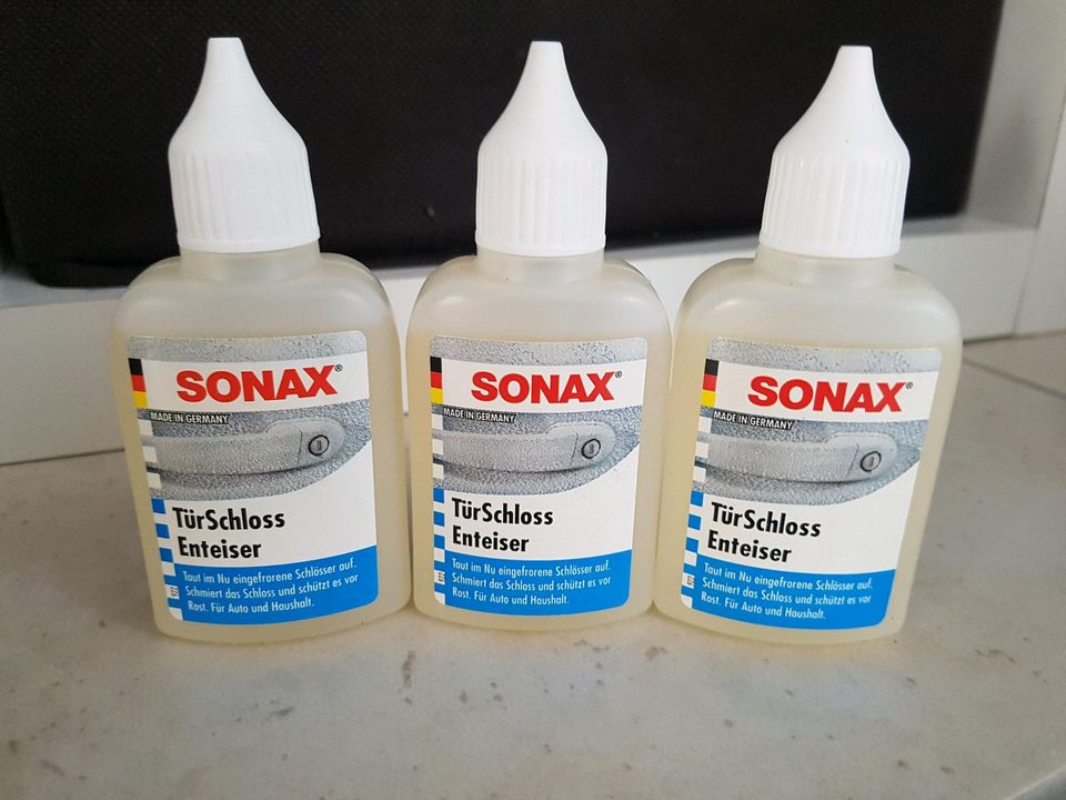 3x Sonax Tür Schloss Enteiser 3x 50 ml