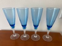 4 Gläser für Sekt Longdrink Eiskaffee Coktails blau Bayern - Eichenau Vorschau