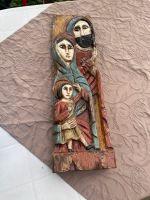 Ikone Relief Heilige Familie Holz geschnitzt 70er Jahre Niedersachsen - Papenburg Vorschau