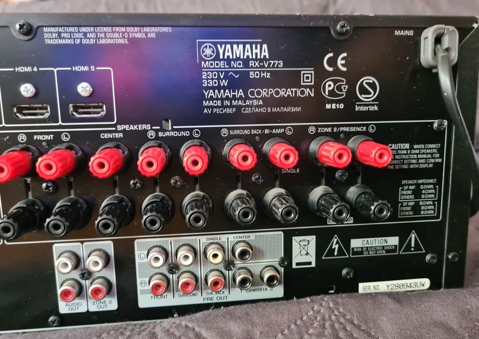 Yamaha RX-V773 AV Receiver, schwarz, Cinema DSP 3D, Natural Sound in  Nordrhein-Westfalen - Krefeld | Radio & Receiver gebraucht kaufen | eBay  Kleinanzeigen ist jetzt Kleinanzeigen