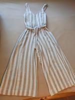 Jumpsuit Overall Gr.34 Leinen Creme-Beige Brandenburg - Tauche Vorschau