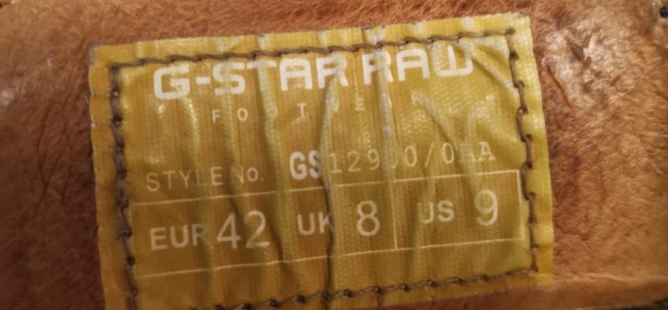 G-Star RAW Quiller Herren Lederschuh Schnalle EU42 in Bischofswerda