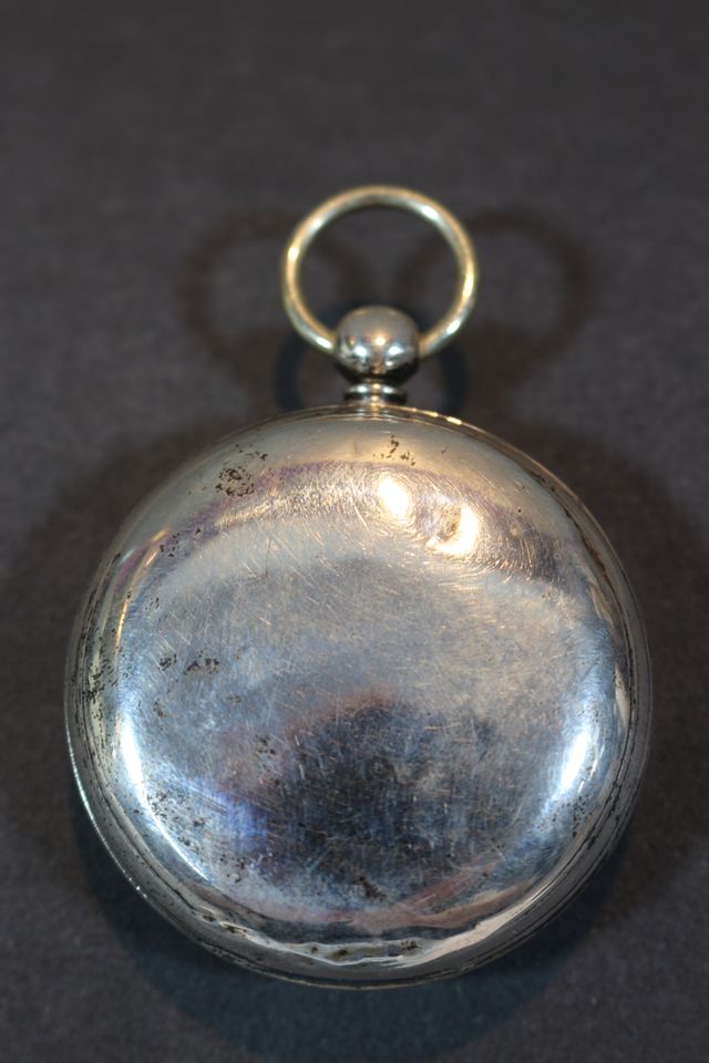 Antike Spindeltaschenuhr William Gray ~1850 + Kette/ 925er Silber in Düsseldorf