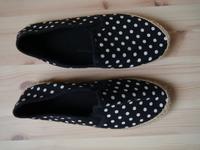 Espadrilles schwarz weiß Punkte dots Polka 37 Boho Hippie Niedersachsen - Isernhagen Vorschau