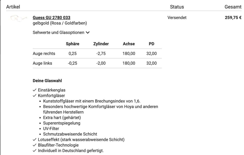 gebrauchte Brille mit Sehstärle in Berlin