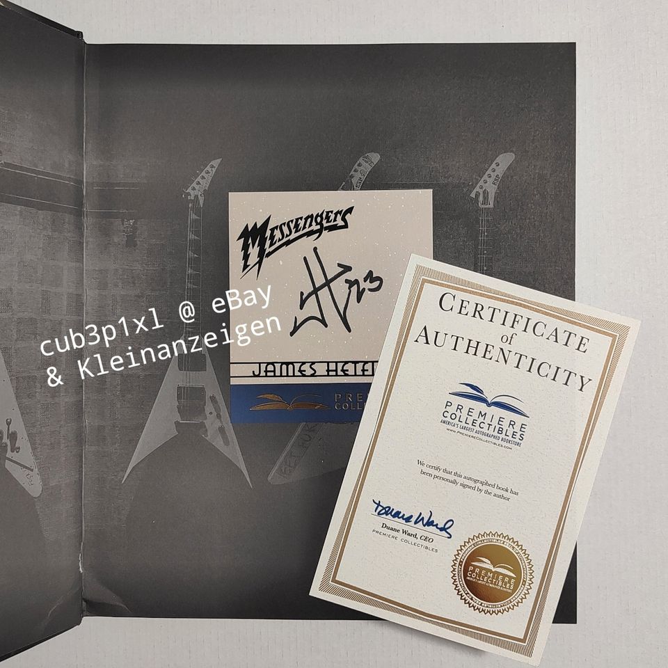 SIGNED James Hetfield METALLICA Messengers signiert Autogramm ✔️ in Bonn