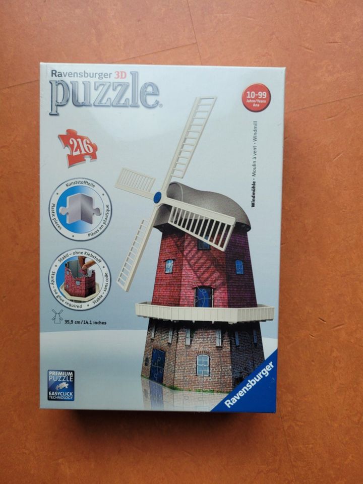 Ravensburger 3d Puzzle Windmühle, neu in Horgenzell