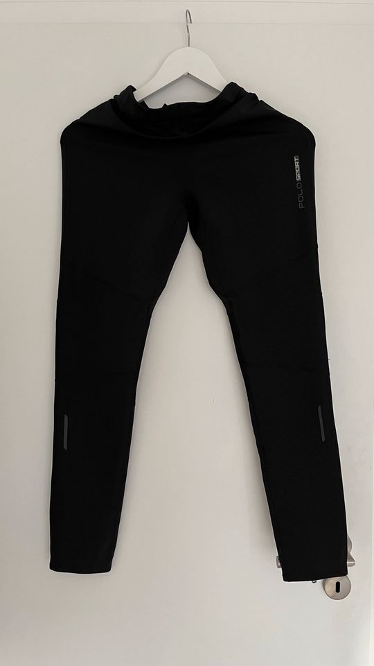 Schwarze Polo Sport Leggings in Guderhandviertel